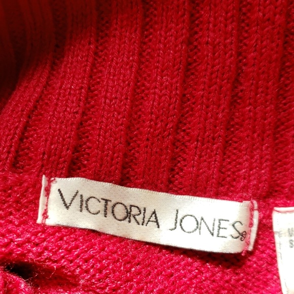 ♥️ Super Cute Victoria Jones Red Sweater - Picture 4 of 7